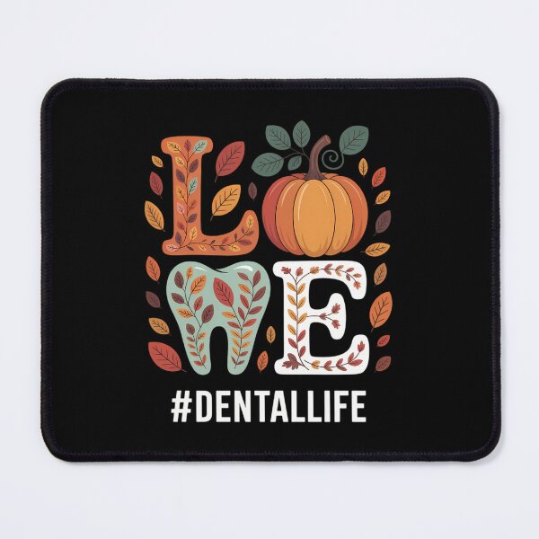 Item preview, LOVE Dental Life Pumpkin Tooth Dentist Fall Thanksgiving designed and sold by PunkNation-Arts.