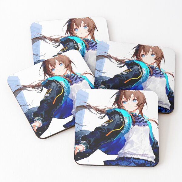 Item preview, Prelude Amiya Arknights Confident Anime Girl Cityscape designed and sold by Tokyonomad.