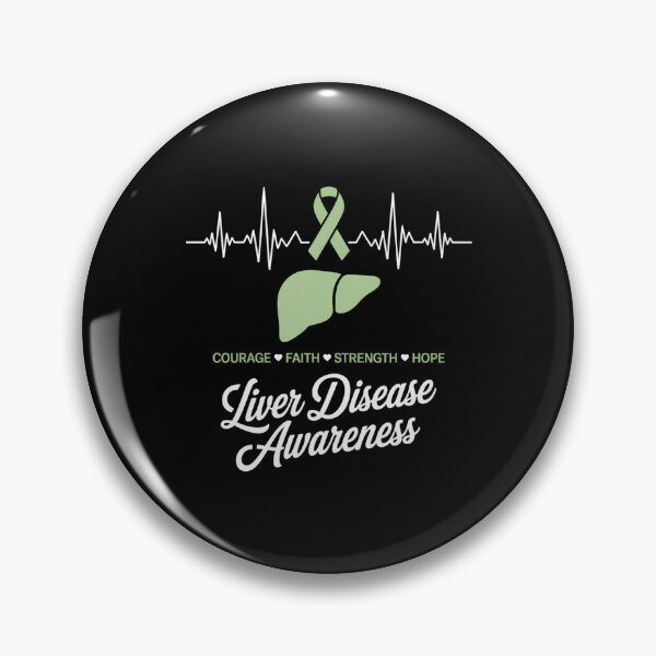 Item preview, Liver Disease Awareness Heartbeat Liver Disease Warrior designed and sold by PunkNation-Arts.