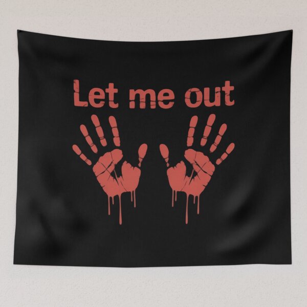 Item preview, Let Me Out Bloody Hand Print Pregnant Halloween designed and sold by PunkNation-Arts.