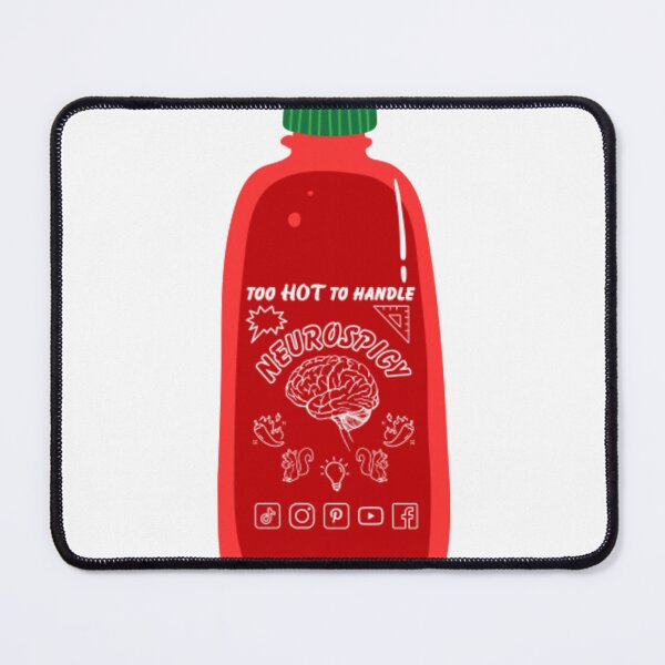 Item preview, Bottle of Neurospicy Funny Sriracha Hot Chili Sauce designed and sold by dal-koz-ar.