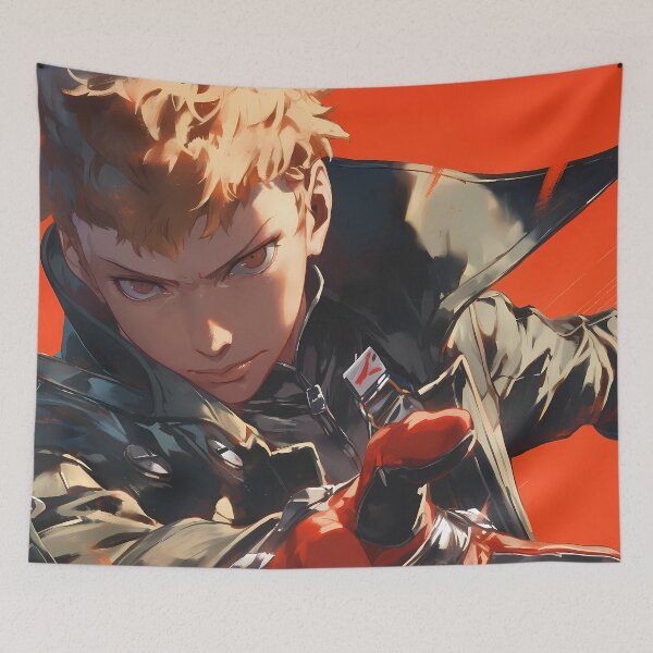 Item preview, Ryuji Sakamoto Persona 5 Game Anime Rebel Motion Red Impact Energy designed and sold by Tokyonomad.