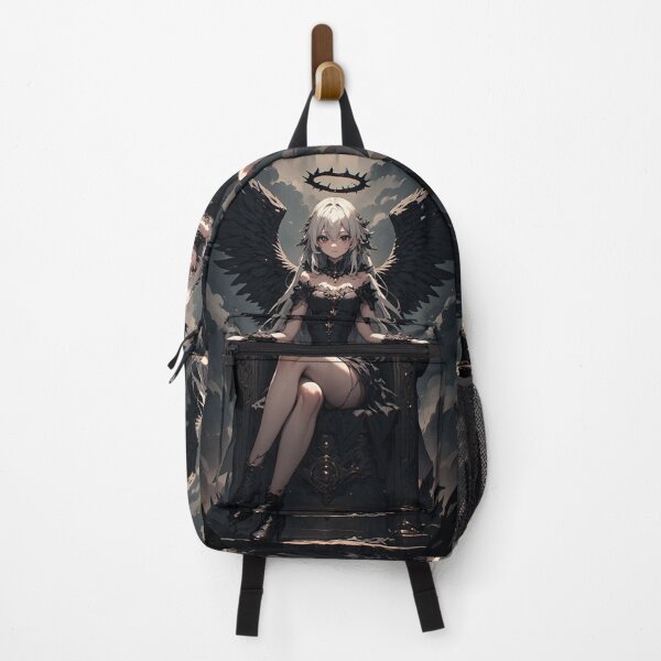 Item preview, Dark angel girl on a throne designed and sold by ArtsJulian.