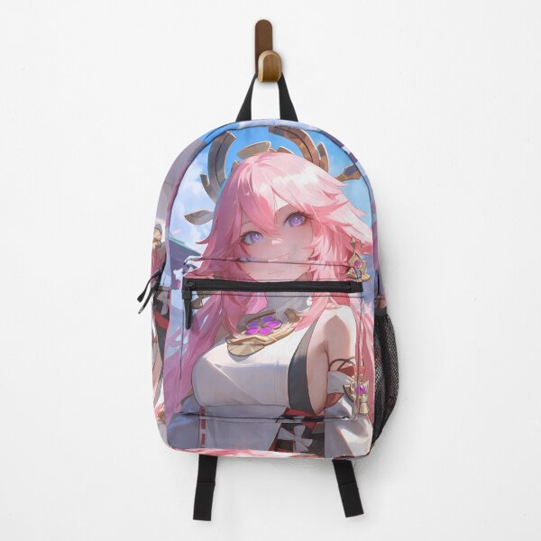 Item preview, Yae Miko Genshin Impact Game Shrine Pink Grace Spirit Sky Warm Elegance designed and sold by Tokyonomad.