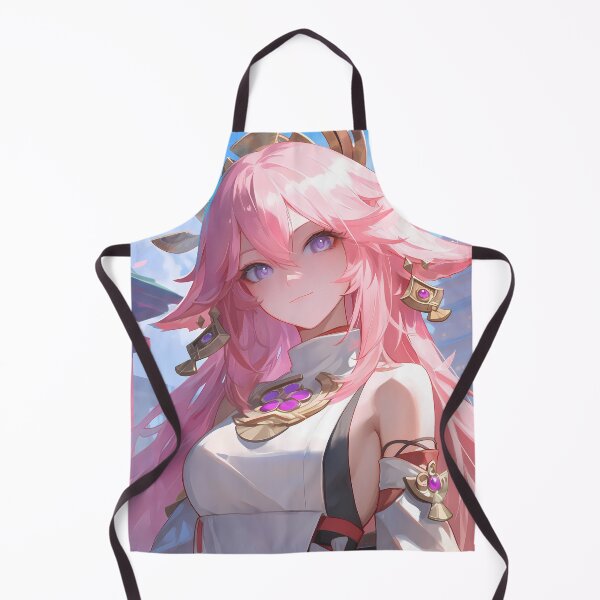 Item preview, Yae Miko Genshin Impact Game Shrine Pink Grace Spirit Sky Warm Elegance designed and sold by Tokyonomad.