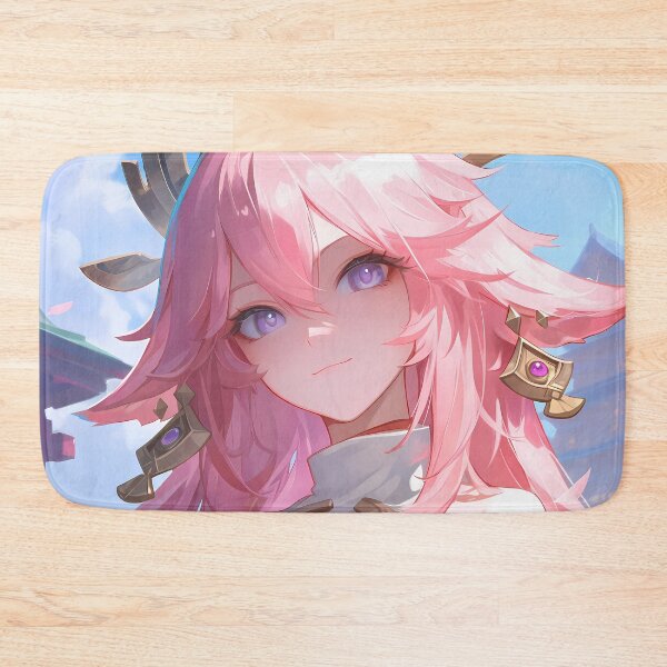 Item preview, Yae Miko Genshin Impact Game Shrine Pink Grace Spirit Sky Warm Elegance designed and sold by Tokyonomad.