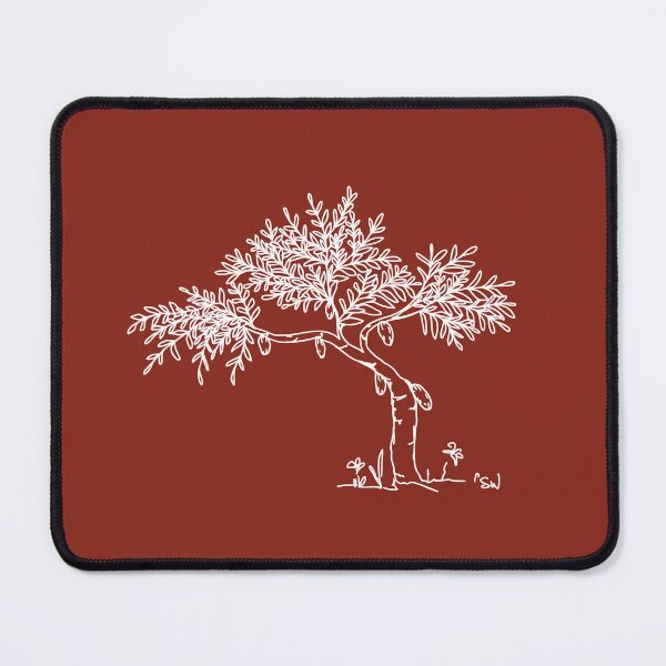 Item preview, Cacao Tree, Line Drawing Symmetric Minimalist Aesthetic Natural Design Rusty Red designed and sold by SWSandraWechner.