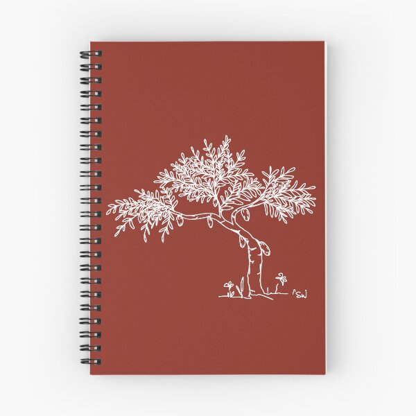 Item preview, Cacao Tree, Line Drawing Symmetric Minimalist Aesthetic Natural Design Rusty Red designed and sold by SWSandraWechner.