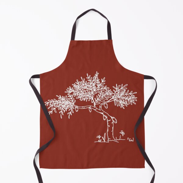 Item preview, Cacao Tree, Line Drawing Symmetric Minimalist Aesthetic Natural Design Rusty Red designed and sold by SWSandraWechner.
