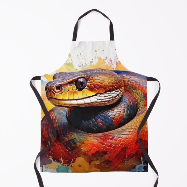 Item preview, Snake Art - Vibrant Colorful Watercolor - Pet Snake designed and sold by CattlettArt.