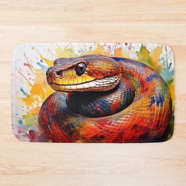 Item preview, Snake Art - Vibrant Colorful Watercolor - Pet Snake designed and sold by CattlettArt.