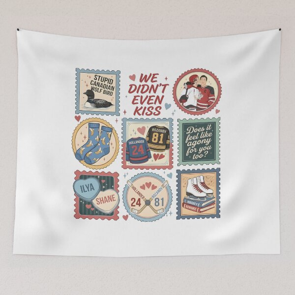 Item preview, Retro We Didn't Even Kiss Heated Rivalry Hockey Romance designed and sold by Harmontal.