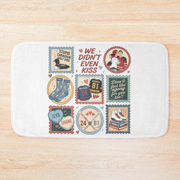 Item preview, Retro We Didn't Even Kiss Heated Rivalry Hockey Romance designed and sold by Harmontal.