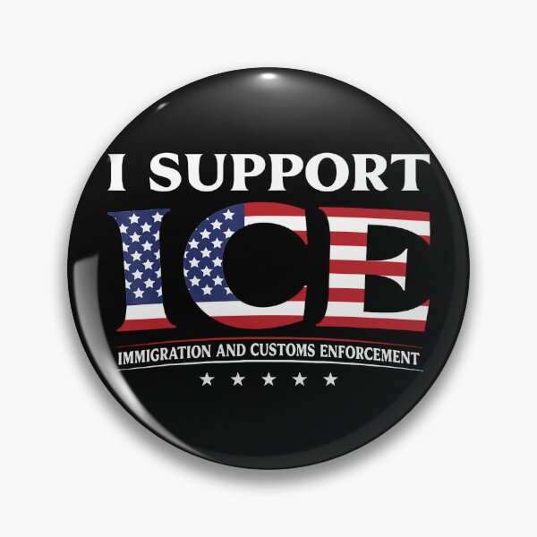 Item preview, I Support ICE Stand with ICE US America Flag Patriotic designed and sold by srowdy.