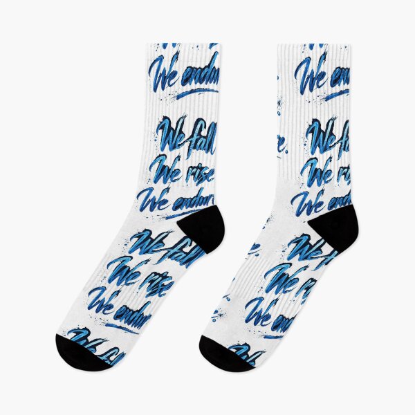 Item preview, We Fall We Rise We Endure – Resilience Quote | Motivational Strength Design Blue designed and sold by Mirgonhood.