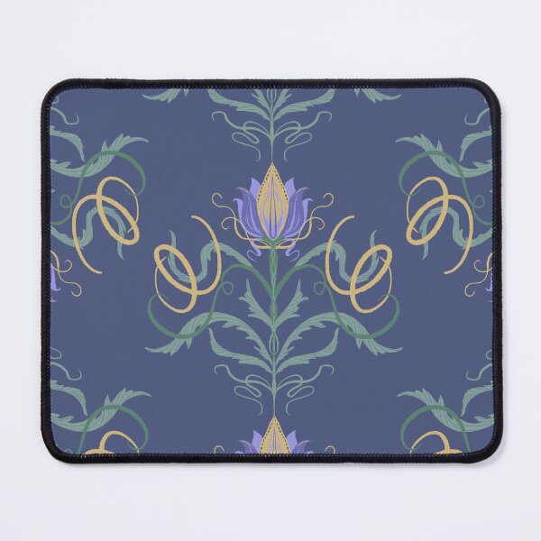 Item preview, Elegant Blue Floral Damask Pattern Throw Pillow – Vintage Botanical Ornamental Design designed and sold by FestivityFinds.