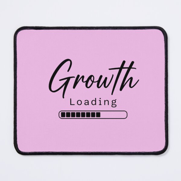 Item preview, Growth Loading Minimal Quote Design | Motivational Progress Aesthetic | Self Improvement Typography White Background designed and sold by Sanika arts .