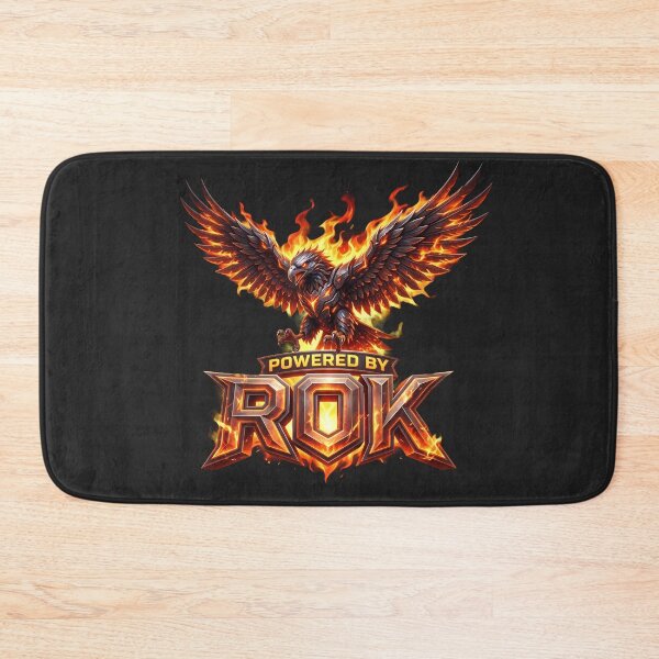 Item preview, Powered by ROK T-Shirt – Fire Eagle Graphic Streetwear Fitness Motivational Tee designed and sold by 808void.