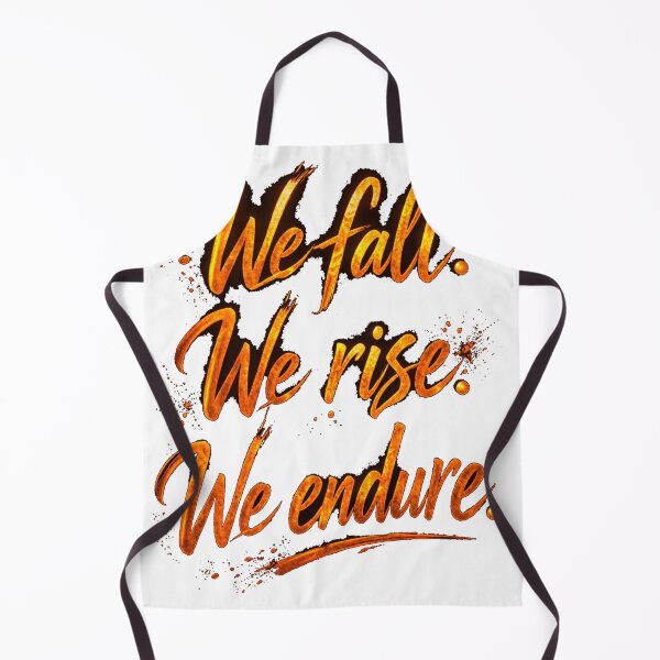Item preview, We Fall We Rise We Endure – Resilience Quote | Motivational Strength Design Orange designed and sold by Mirgonhood.