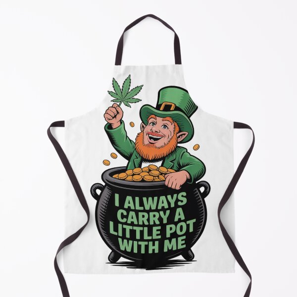 Item preview, Retro Riso Leprechaun with Cannabis Leaf designed and sold by Bloomkept.