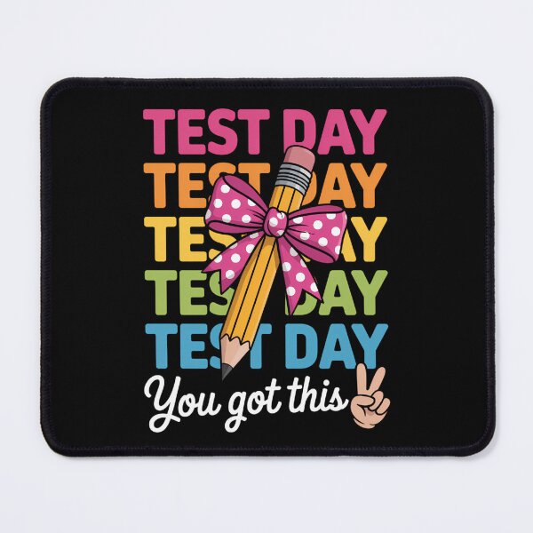 Aperçu de l'œuvre Jour de test Coquette Bow Crayon Professeur Élève créée et vendue par ThomasanHunter.