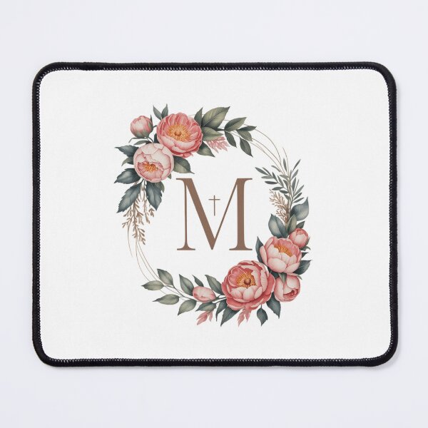Item preview, Marian Catholic M & Faith Cross Floral Women Religious designed and sold by PunkNation-Arts.