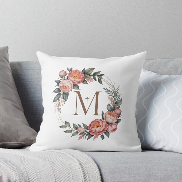 Item preview, Marian Catholic M & Faith Cross Floral Women Religious designed and sold by PunkNation-Arts.