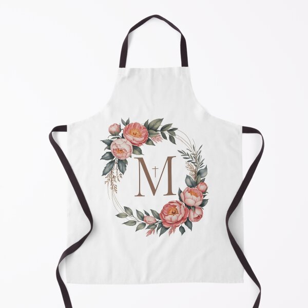 Item preview, Marian Catholic M & Faith Cross Floral Women Religious designed and sold by PunkNation-Arts.