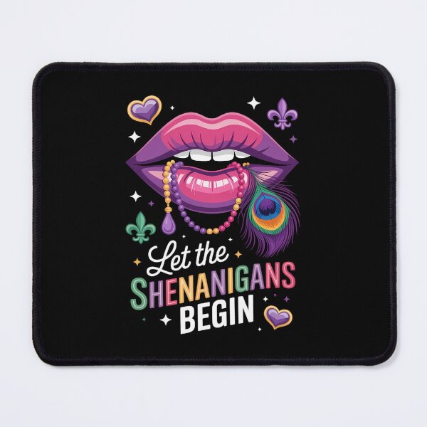 Item preview, Mardi Gras Lip Women Girl Fleur De Lis designed and sold by PunkNation-Arts.