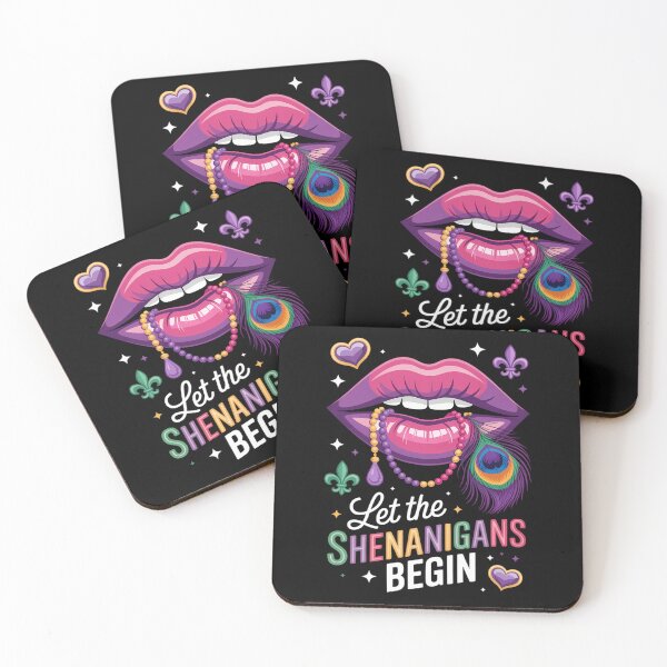 Item preview, Mardi Gras Lip Women Girl Fleur De Lis designed and sold by PunkNation-Arts.