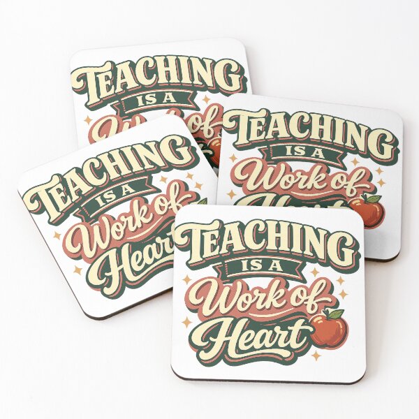 Item preview, Teaching is a Work of Heart designed and sold by Linebold Studio.
