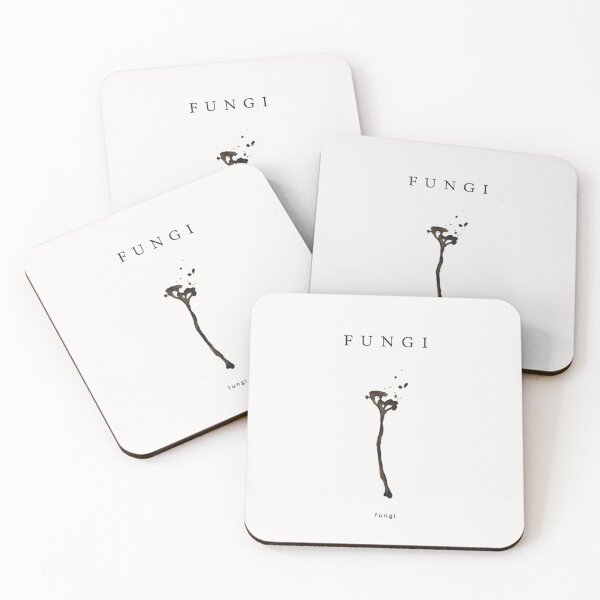 Item preview, minimal fungi aesthetic line art nature concept design designed and sold by bosamji.