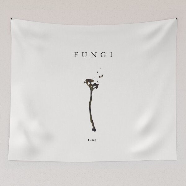 Item preview, minimal fungi aesthetic line art nature concept design designed and sold by bosamji.