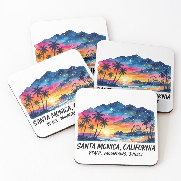 Item preview, Santa Monica, California designed and sold by DucksAbducted.