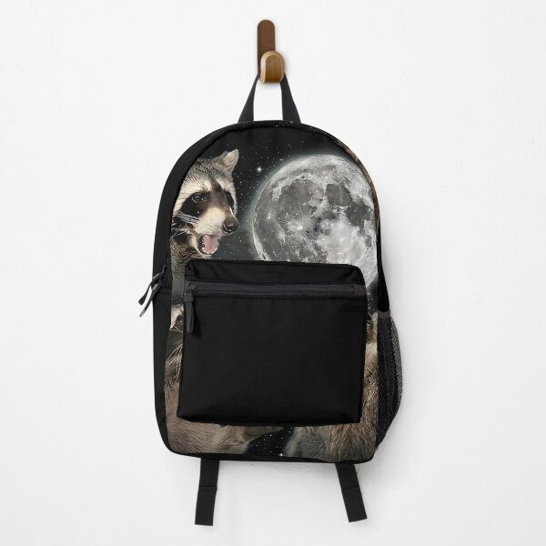 Item preview, Copy Moon Joy Funny Lunar Quote Racoon Howling to The Moon designed and sold by HappyHedgeTees.