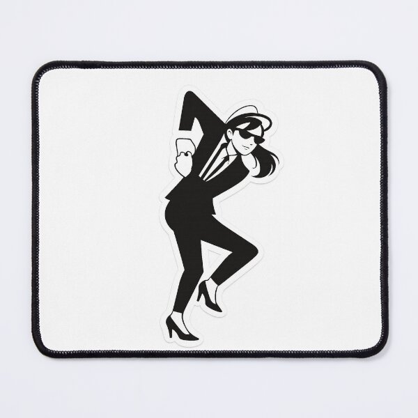 Item preview, Ska Girl Silhouette Sticker – Rude Girl Dance, Black & White Retro Style - the beat, bad manner, the specials designed and sold by PIXEL POP DESIGNS - Beyond the Norm!.