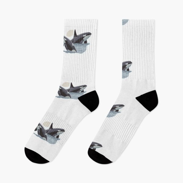 Item preview, Orca Whales Jumping in Ocean designed and sold by Yogabyadeola.