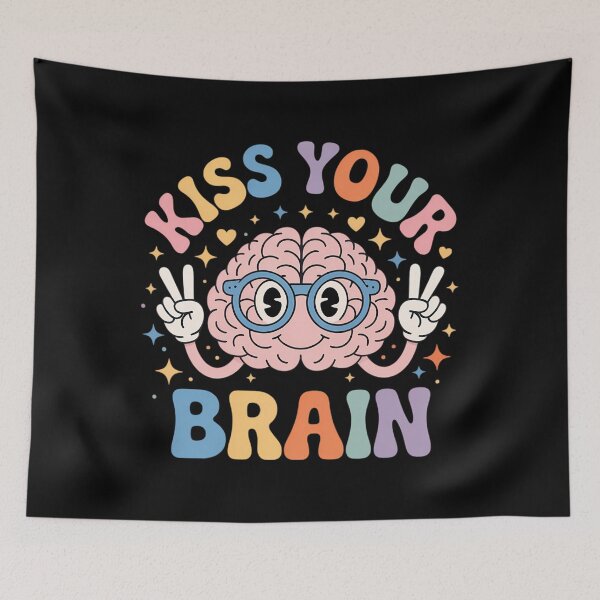 Item preview, Kiss Your Brain Mental Health designed and sold by Moon-Ape.