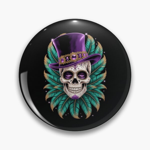 Item preview, Mardi Gras Sugar Skull Carnival New Orleans designed and sold by Moon-Ape.