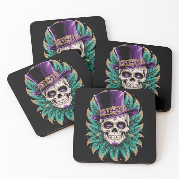 Item preview, Mardi Gras Sugar Skull Carnival New Orleans designed and sold by Moon-Ape.