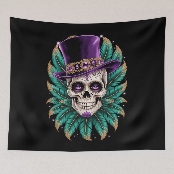 Item preview, Mardi Gras Sugar Skull Carnival New Orleans designed and sold by Moon-Ape.