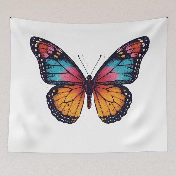 Item preview, Colorful Vintage Butterfly designed and sold by HOPPER420.
