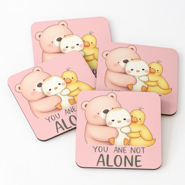 Artikelvorschau, Niedliche Kuscheltiere – „Du bist nicht allein“ – Beruhigendes Kawaii-Design entworfen und verkauft von Ayoyo-Harry.