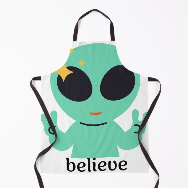 Item preview, "believe"cute little green alien peace design designed and sold by thelivingrp.
