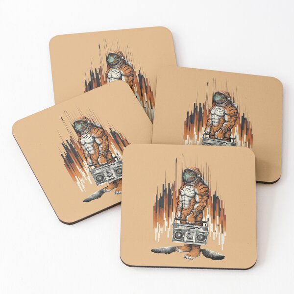 Item preview, Astronaut Tiger Boombox Retro Music Space Animal designed and sold by Covent Vaughn.