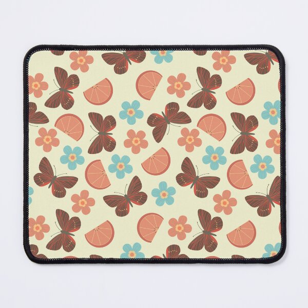 Item preview, Spring Butterfly Citrus Floral Pattern iPhone Case Retro Pastel Orange Slice Design designed and sold by FestivityFinds.