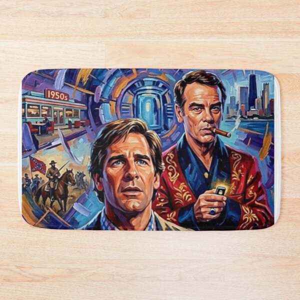 Item preview, The Time Traveler’s Burden: Quantum Leap Oil Art designed and sold by Art's Diner.