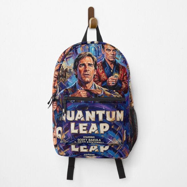 Item preview, The Time Traveler’s Burden: Quantum Leap Oil Art designed and sold by Art's Diner.