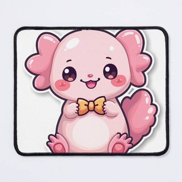 Item preview, Kawaii Axolotl Sticker Pink Pastel Body designed and sold by MY CREATIVE SHOP.
