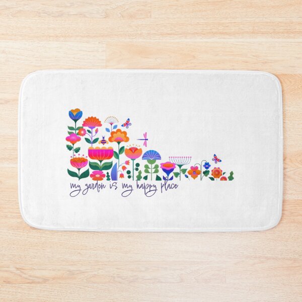 Item preview, my garden is my happy place flowers & butterflies design designed and sold by thelivingrp.